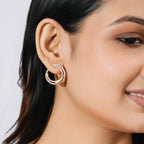 Double Row CZ Earrings