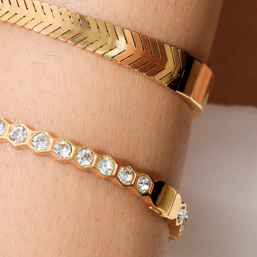 Chevron Royale Solid Bracelet