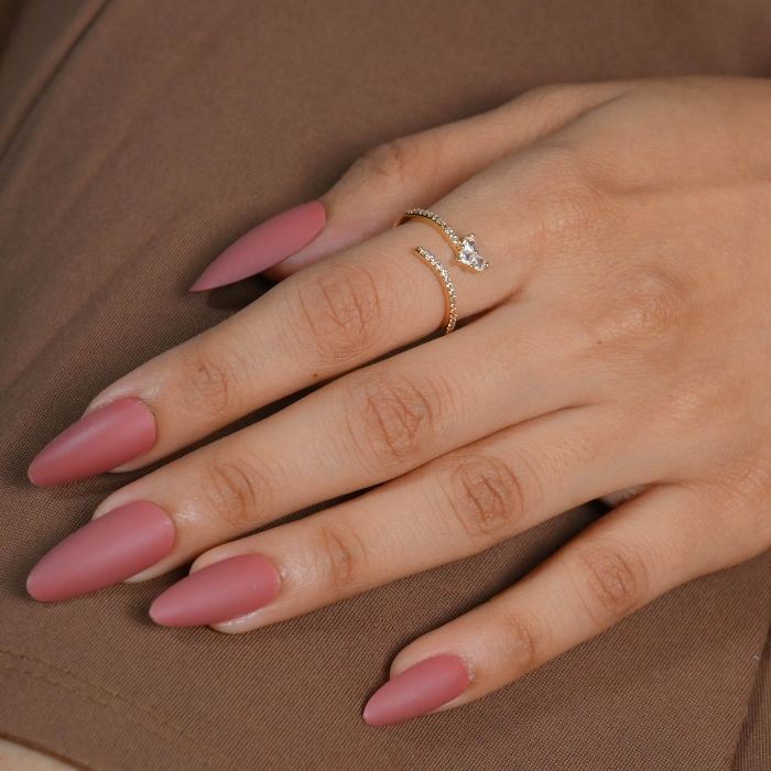 Embrace Heart Solitaire Ring