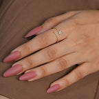 Embrace Heart Solitaire Ring
