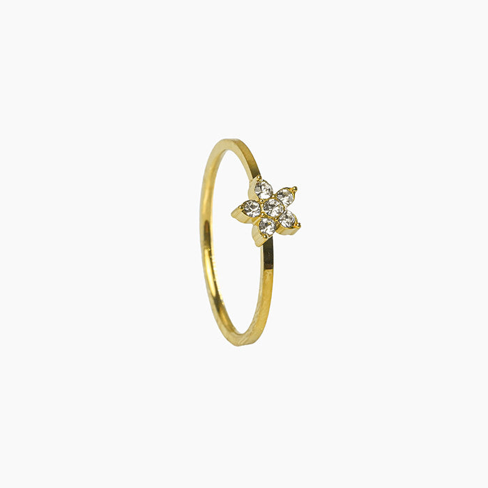 Petal Bloom Crystal Ring