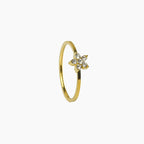 Petal Bloom Crystal Ring