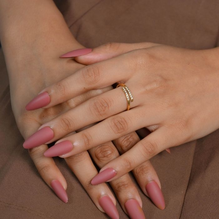 Dual Gleam Wrap Ring