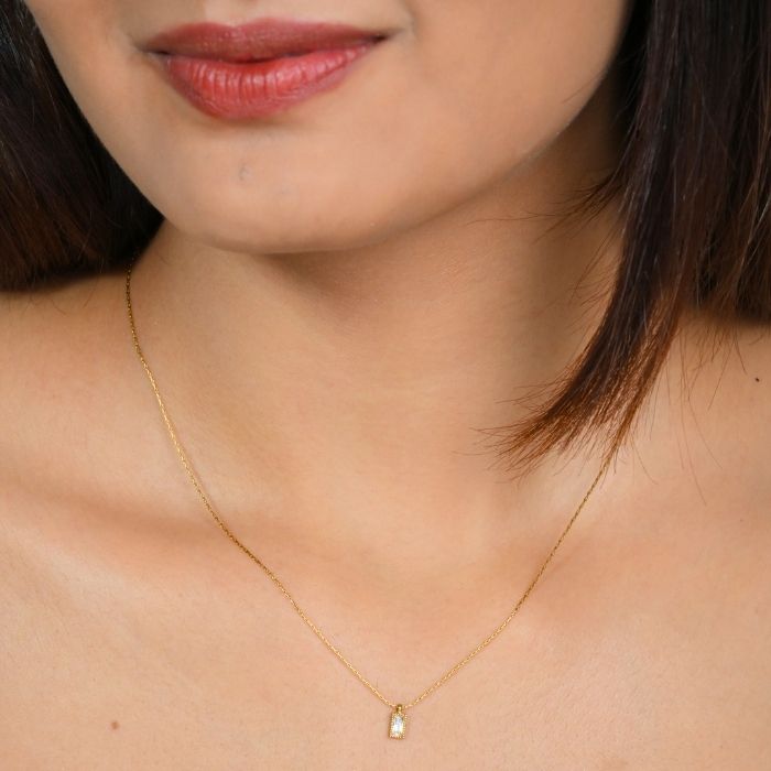 Framed Light Pendant Necklace