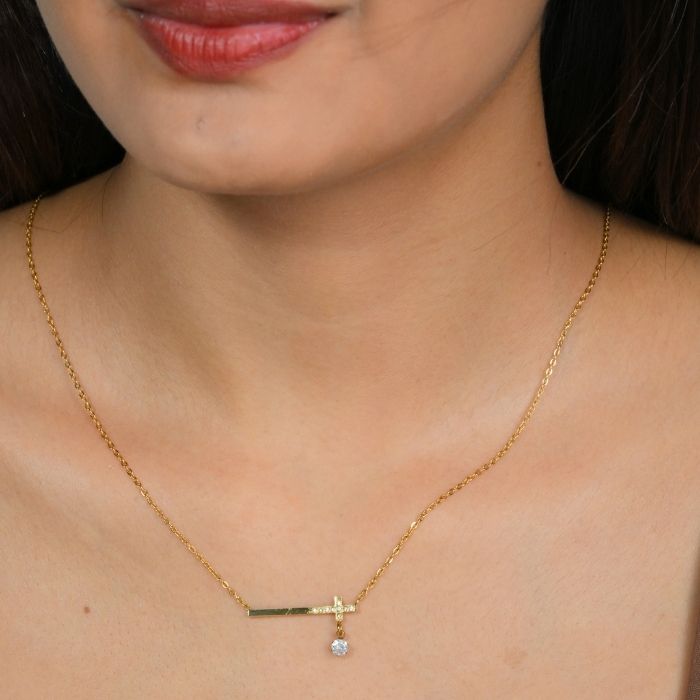 Faithful Glow Cross Necklace