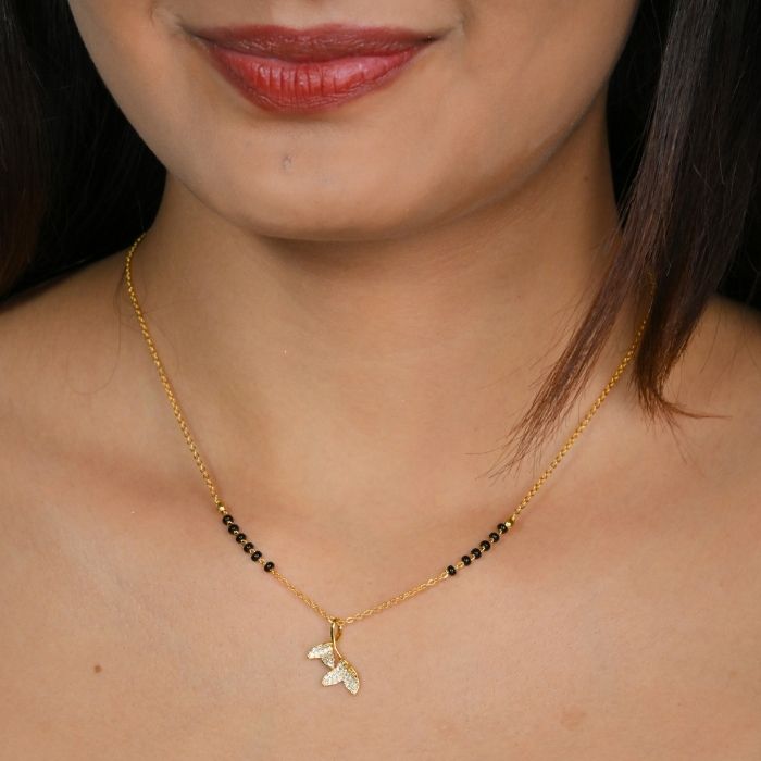 Divine Leaf Mangalsutra Pendant