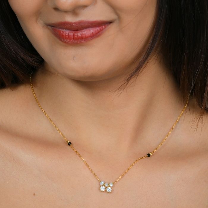 Twin Aura Pearl Mangalsutra