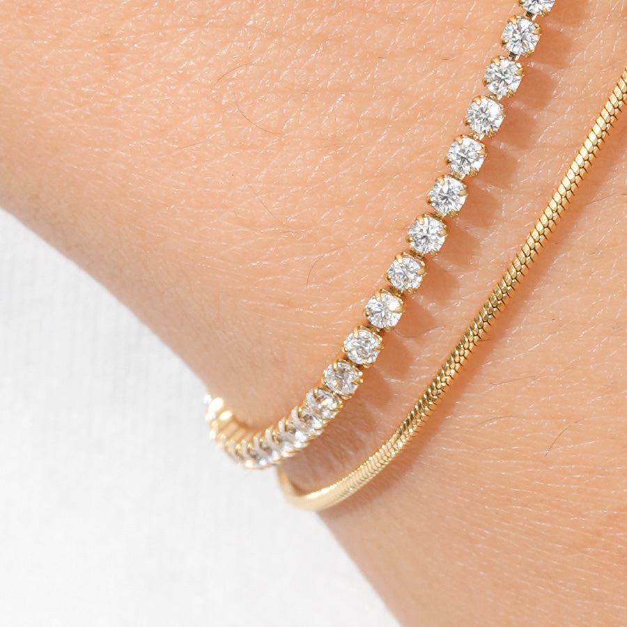 Amora Tennis Heart Bracelet
