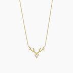 Antler Heart Statement Necklace