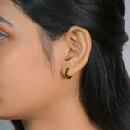 Golden Vertex Hoops