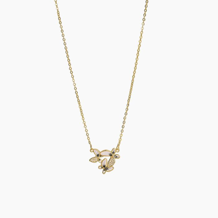 Enchanted Petals Enamel Necklace