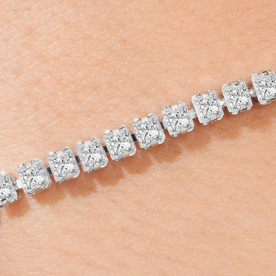 Lustrous Line Tennis Bracelet