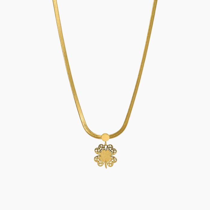 Golden Clover Fortune Necklace