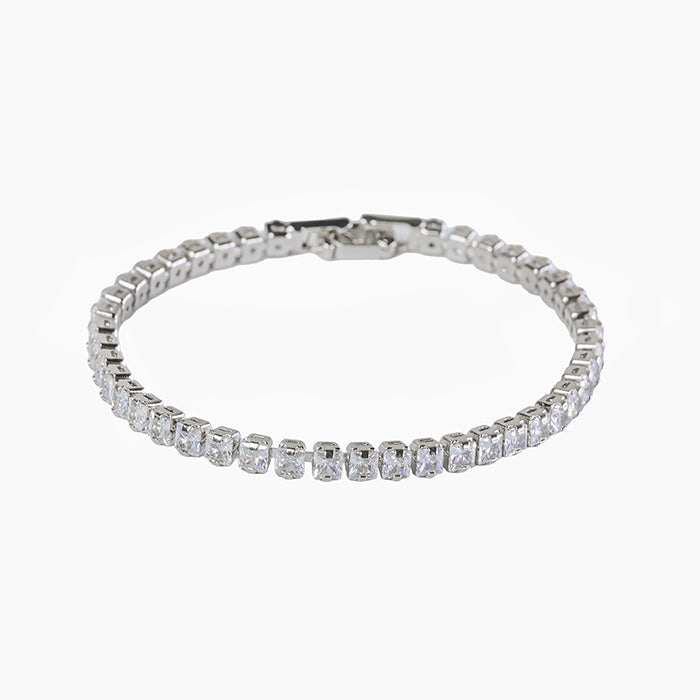 Lustrous Line Tennis Bracelet