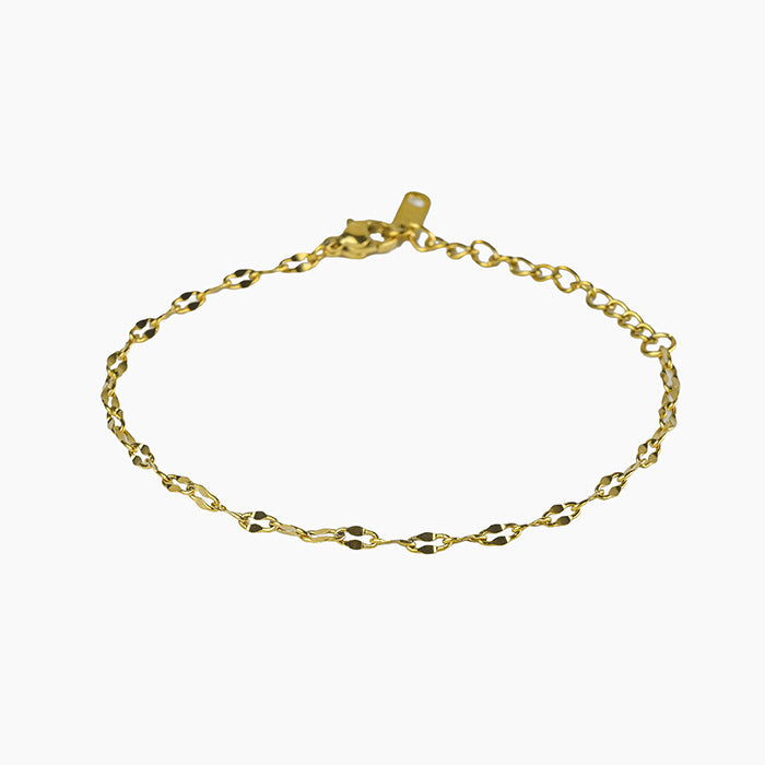 Textured Link Chain Bracelet