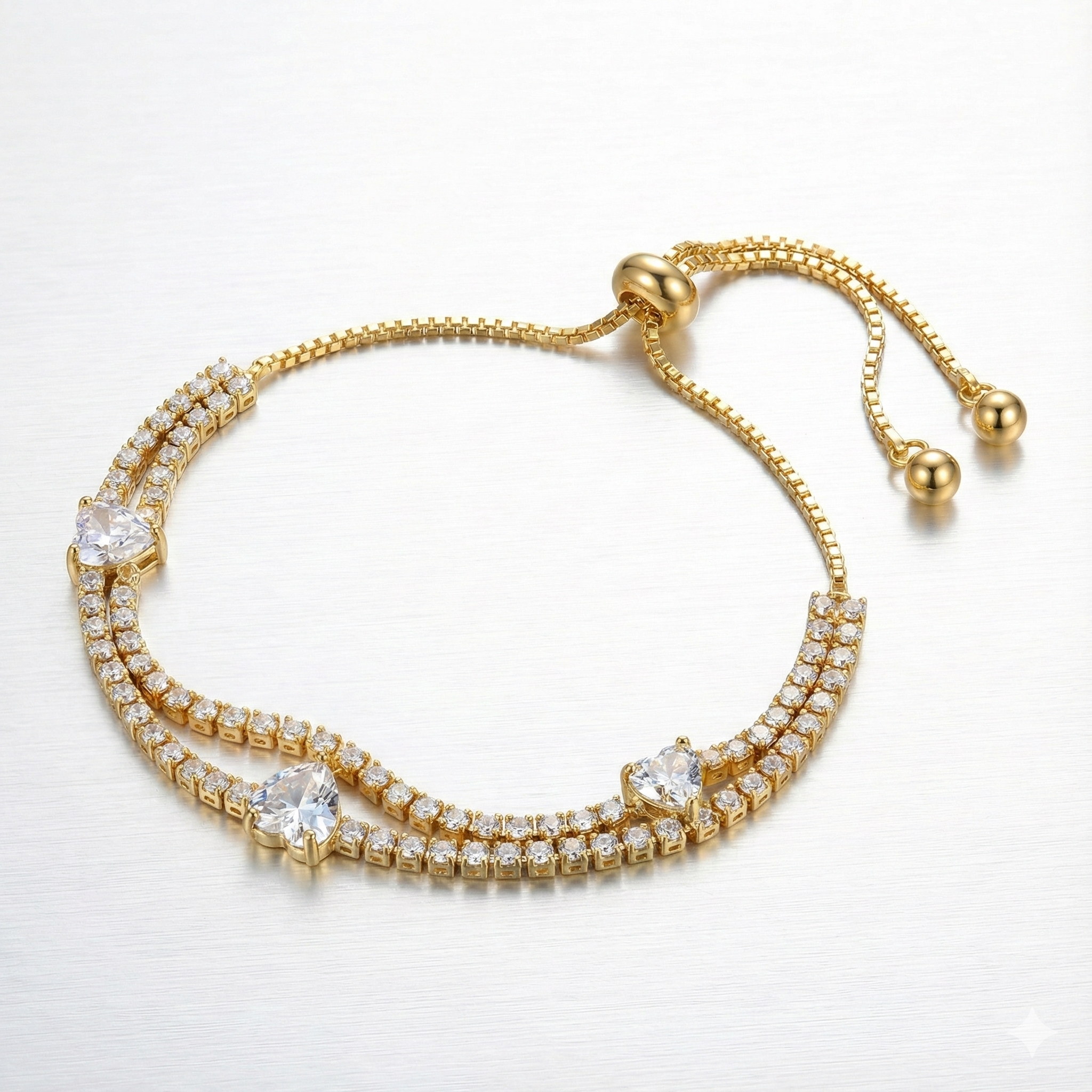 Celestial Trinity 18k Gold Plated Bracelet