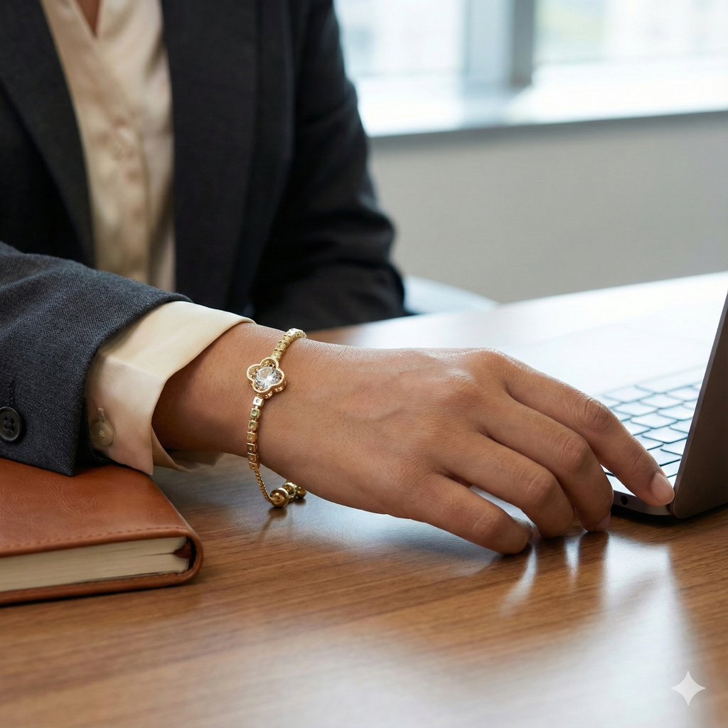 Blooming Aura 18k Gold Plated Bracelet