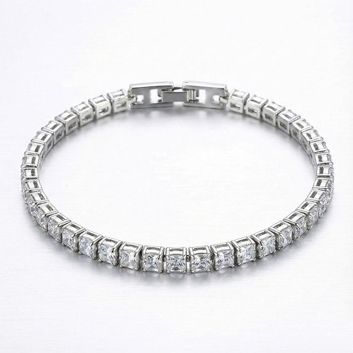 Lustrous Line Tennis Bracelet