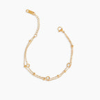 Layered Charm Chain Bracelet