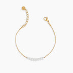 Pearl Line Minimal Bracelet