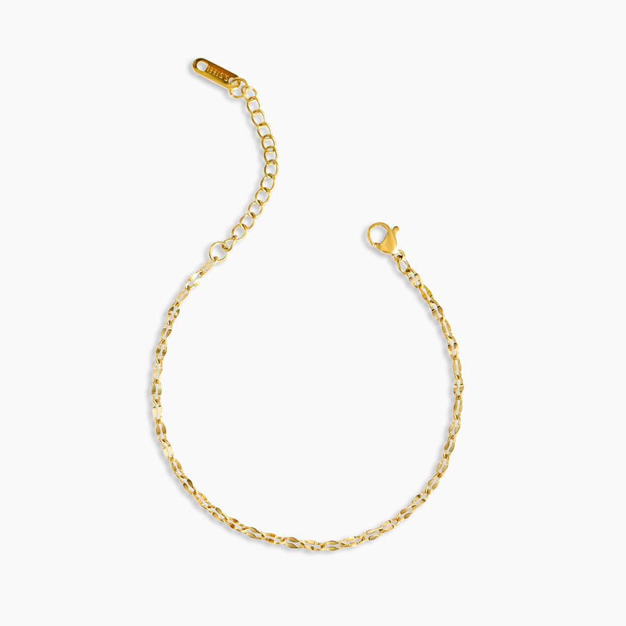 Textured Link Chain Bracelet