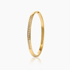 Luminous Arc Crystal Solid Bracelet