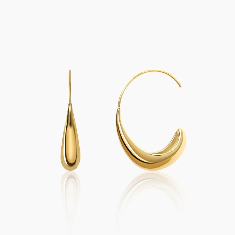 Solara Sculpted Hoop Earrings