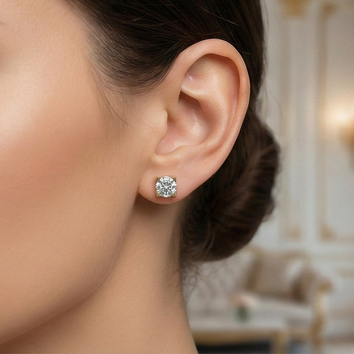 Luminous Square-Clasp Studs