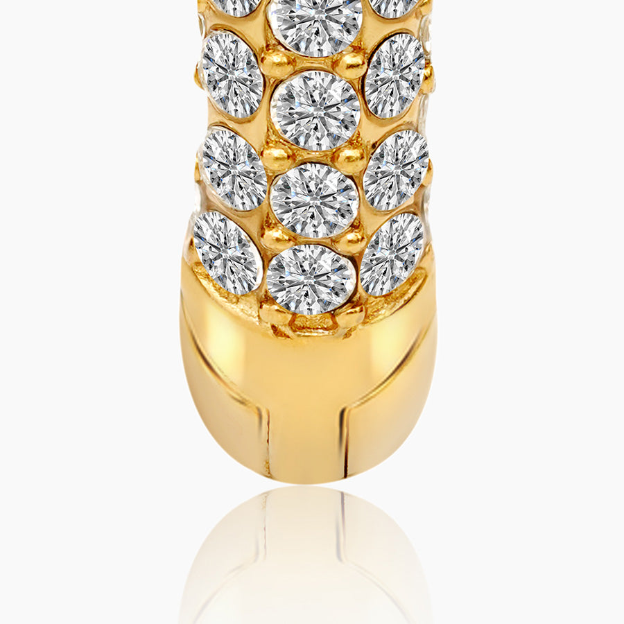 Pavé Crystal Hoop Earrings