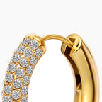 Pavé Crystal Hoop Earrings