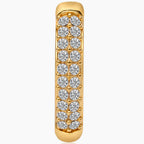 Twin Line Crystal Huggie Hoops