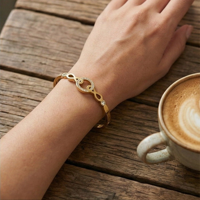 Infinity Embrace Crystal Bracelet