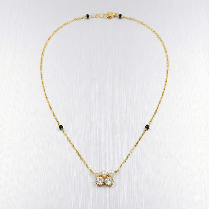 Twin Aura Pearl Mangalsutra