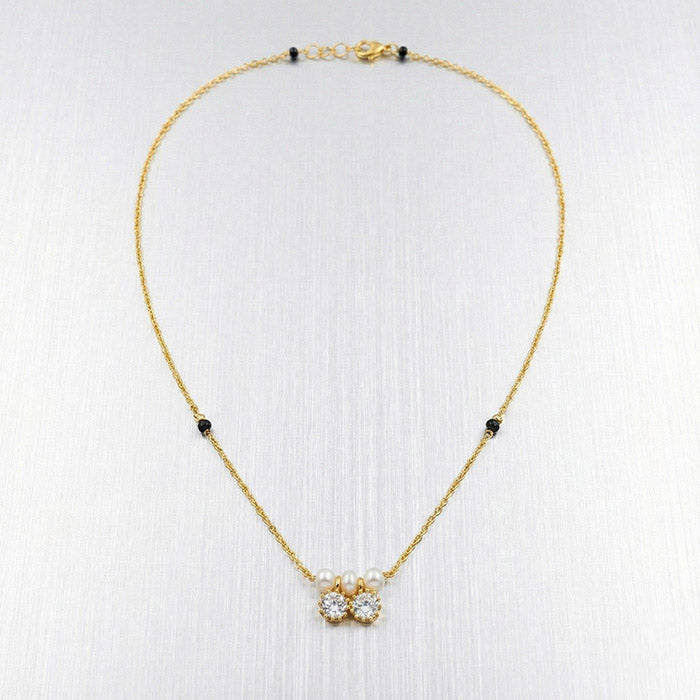 Twin Aura Pearl Mangalsutra