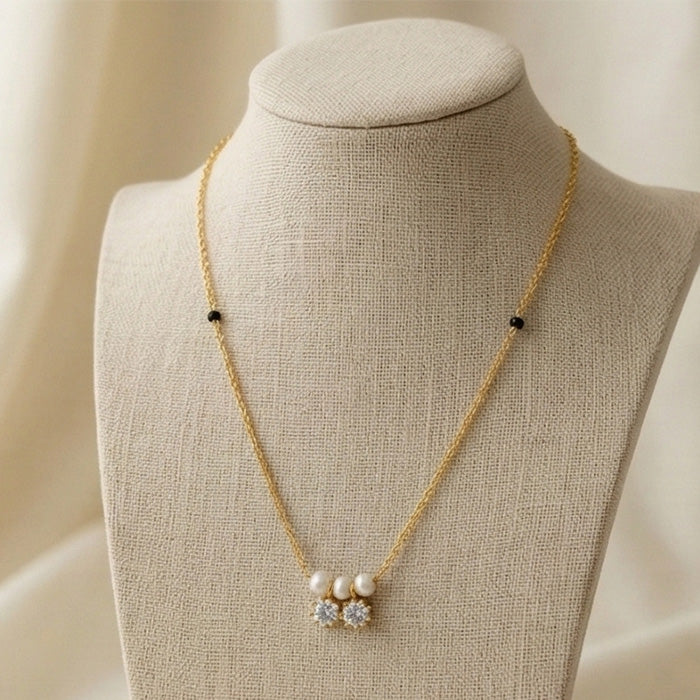 Twin Aura Pearl Mangalsutra