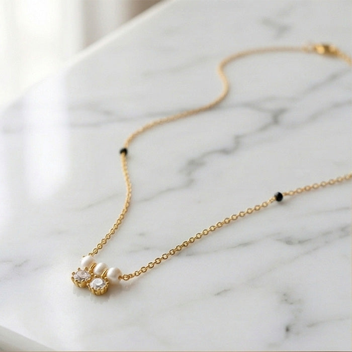 Twin Aura Pearl Mangalsutra