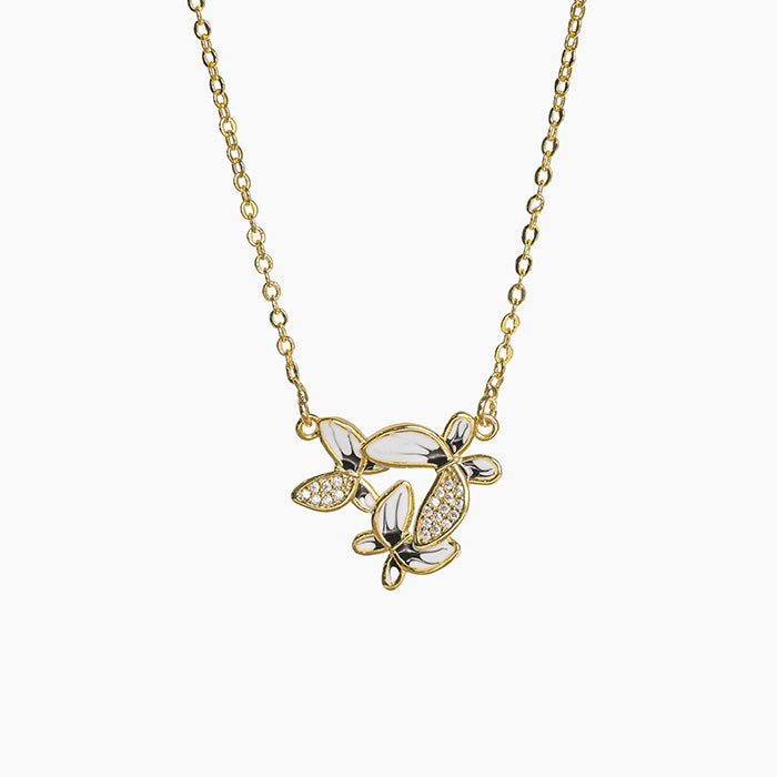 Enchanted Petals Enamel Necklace