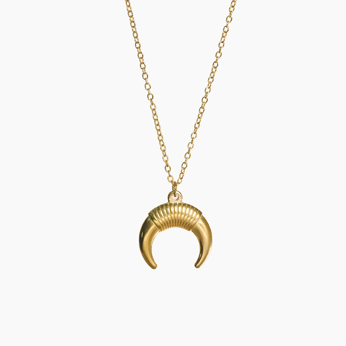 Crescent Ridge Pendant Necklace