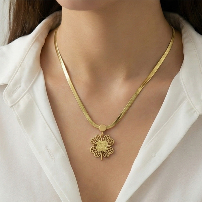 Golden Clover Fortune Necklace