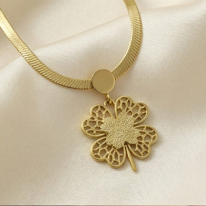 Golden Clover Fortune Necklace