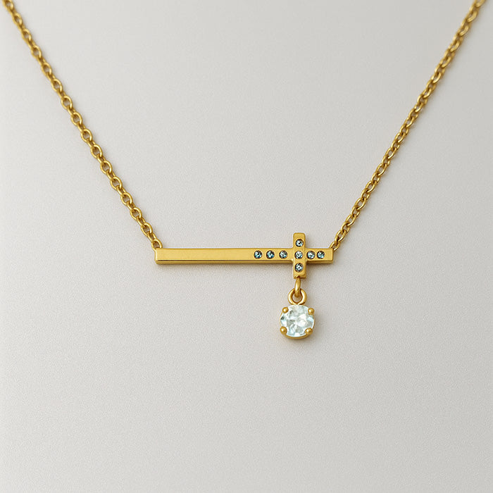 Faithful Glow Cross Necklace