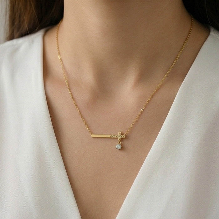 Faithful Glow Cross Necklace