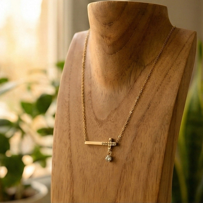 Faithful Glow Cross Necklace