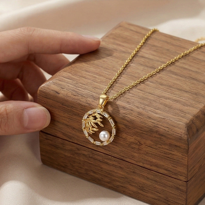 Orbit of Grace Pearl Necklace