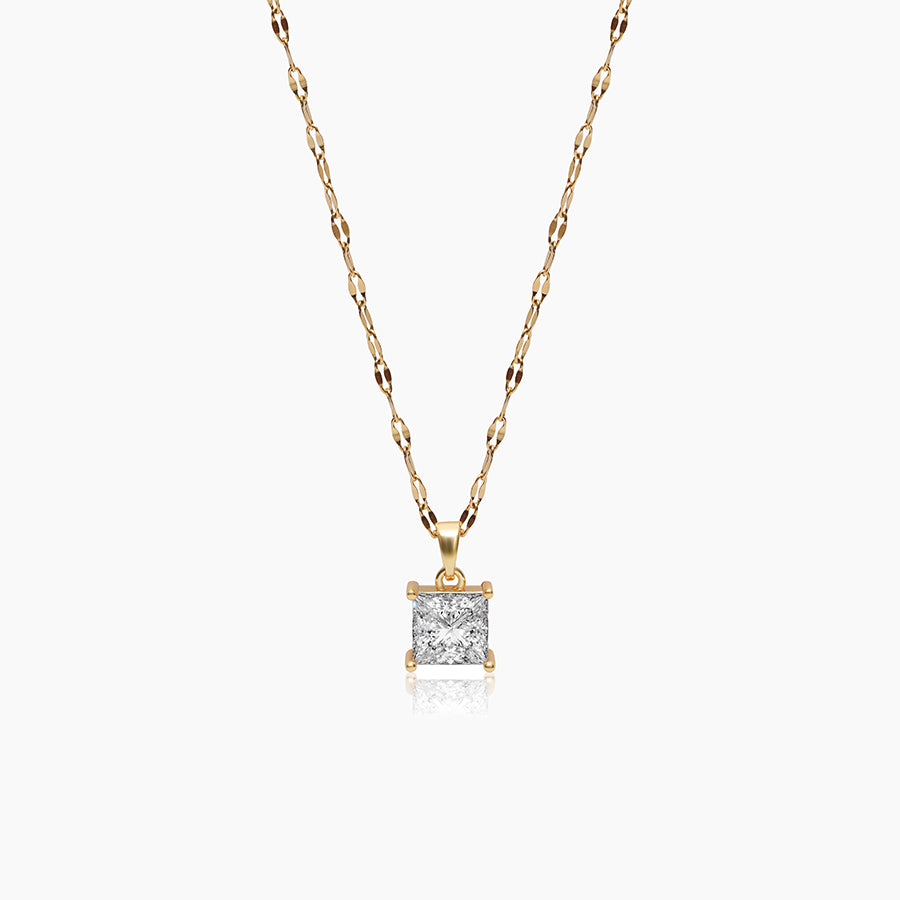 Elara Square Pendant Necklace