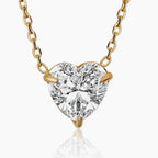 Elongated Link Heart Necklace
