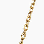 Elongated Link Heart Necklace