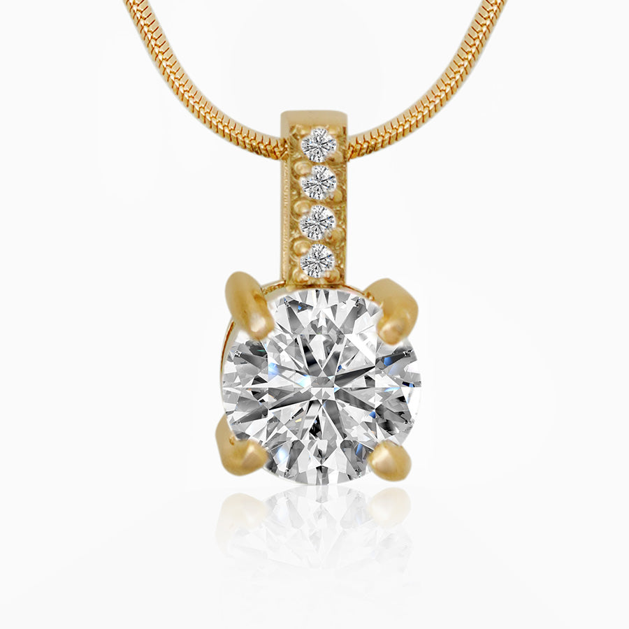 Layered Crystal Drop Necklace