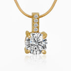 Layered Crystal Drop Necklace