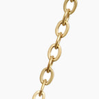 Elongated Link Butterfly Necklace